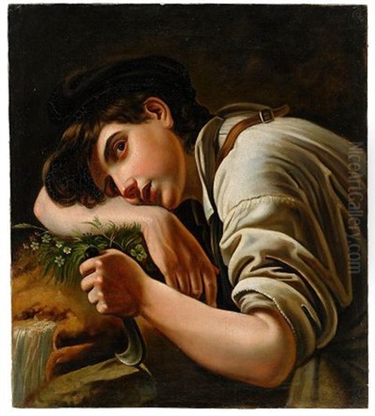 A Young Gardener Oil Painting by Orest Kiprensky