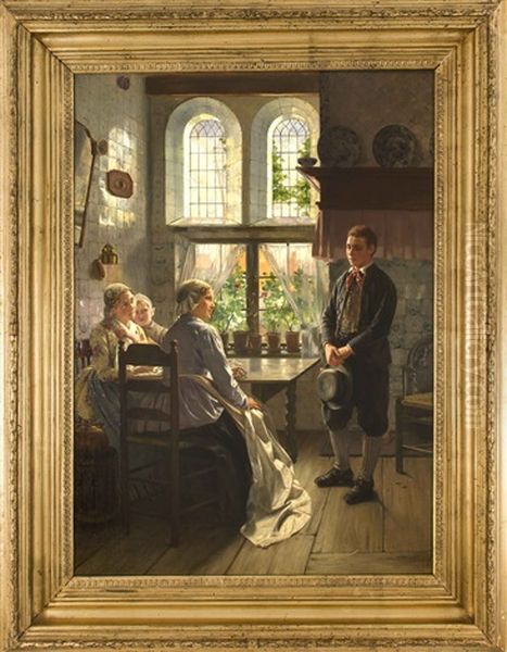 Der Antragsteller Oil Painting by Otto Karl Kirberg