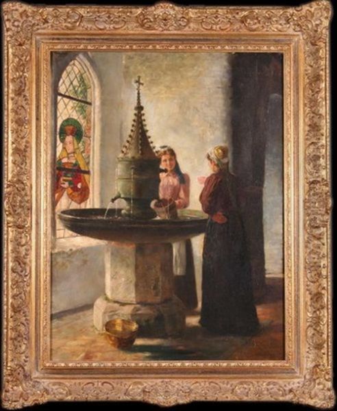 Cudowne Zrodelko Oil Painting by Otto Karl Kirberg