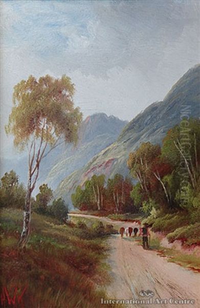 Winding Road Near Nelson Oil Painting by Henry William Kirkwood