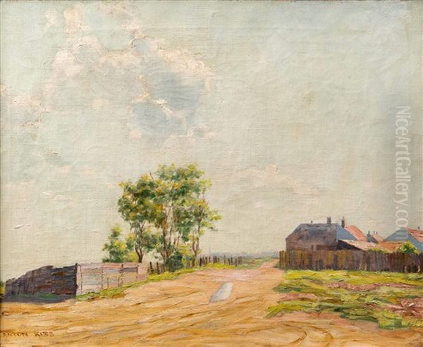 Dorfweg Oil Painting by Anton Kiss