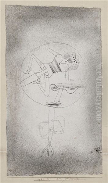 Der Verliebte (the Man In Love) Oil Painting by Paul Klee