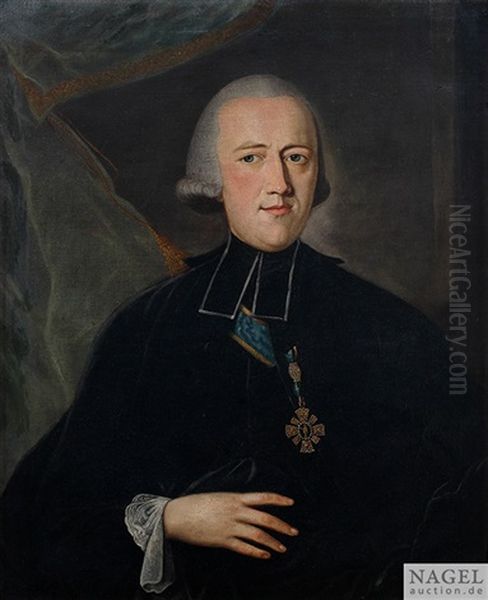Portrait Des Clemens Wenzelslaus Von Sachsen (1739-1812), Erzbischof Und Kurfurst Von Trier, Furstbischof Von Augsburg Und Furstprobst Von Ellwangen Oil Painting by Johann Wolfgang Kleeman