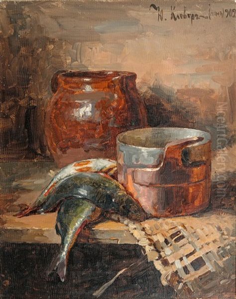 Still Life Oil Painting by Yuliy Yulevich Klever the Younger