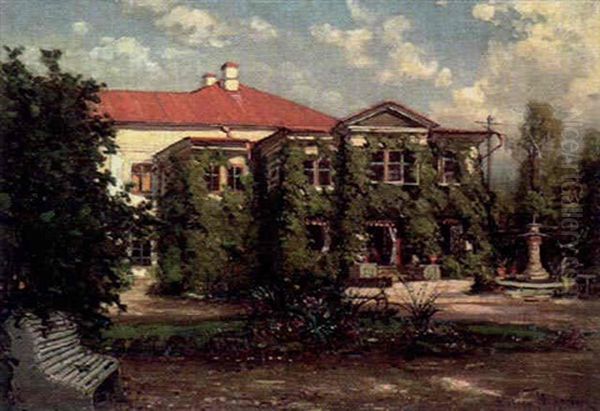 Villan Oil Painting by Yuliy Yulevich (Julius) Klever