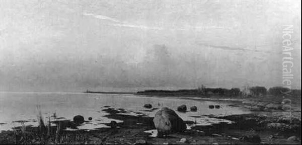 Strandlandskap Oil Painting by Yuliy Yulevich (Julius) Klever