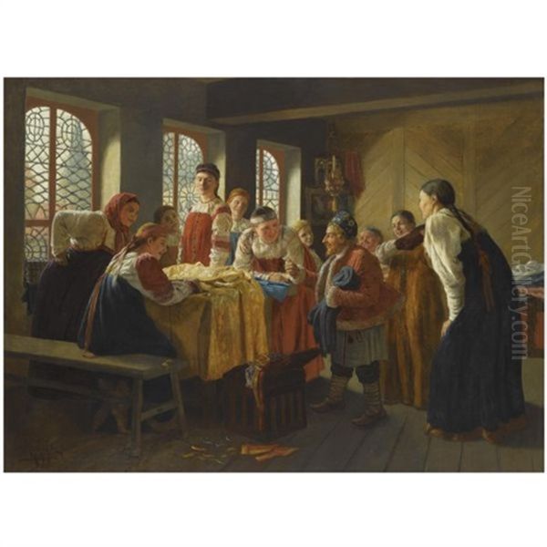 The Joker Oil Painting by Baron Mikhail Petrovich Klodt von Jurgensburg