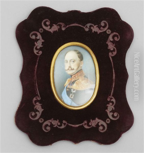 Tsar Nicholas I Oil Painting by Alexander Julius Kluender