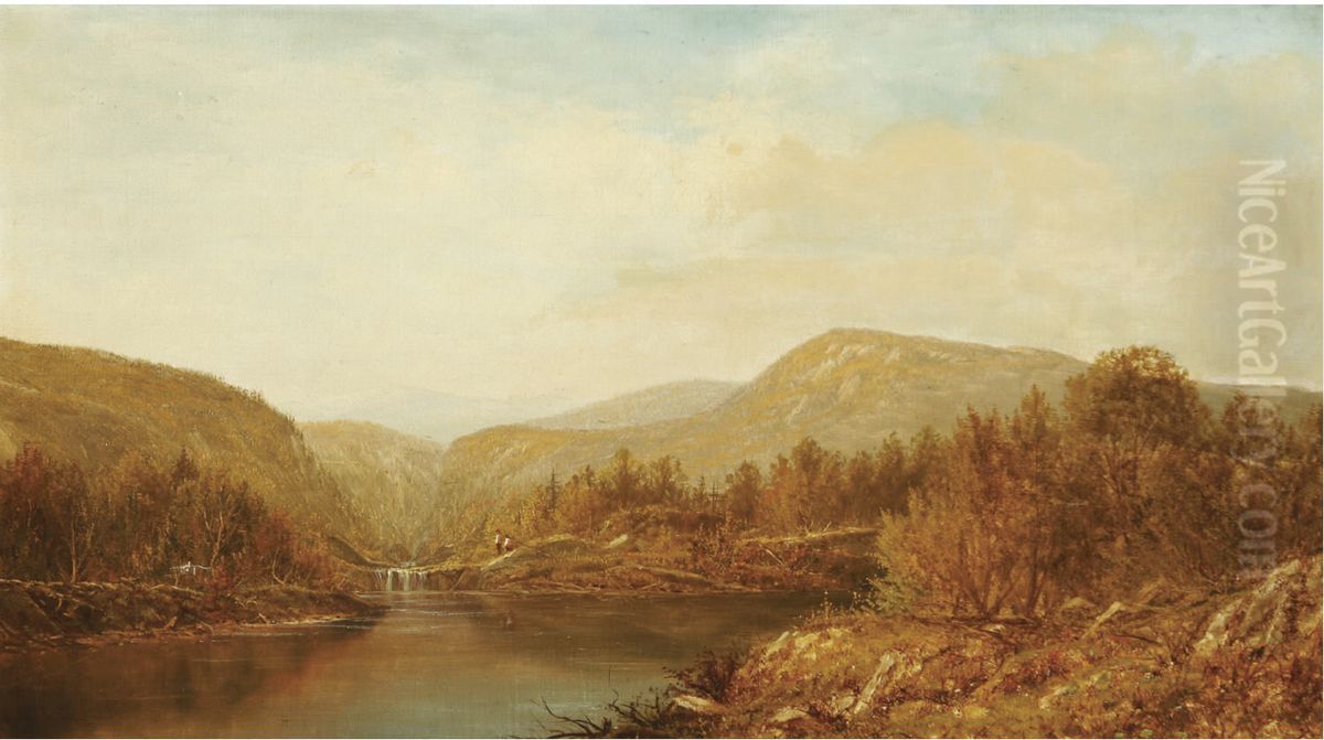 Autumn Landscape Oil Painting by Charles Wilson Knapp