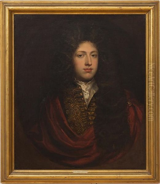 Portrait Of An English Gentleman Oil Painting by Godfrey Kneller