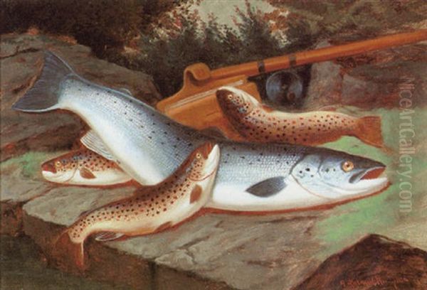 The Day's Catch - A Tribute From The Shannon Oil Painting by A. Roland Knight