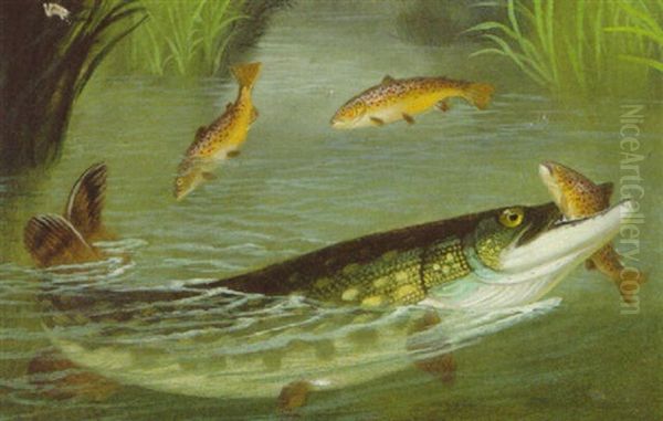 The Poacher Oil Painting by A. Roland Knight