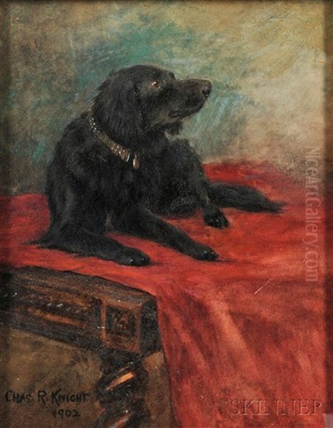 Fripon Oil Painting by Charles Robert Knight