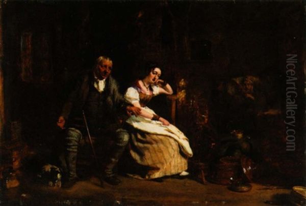 Rest For The Weary Oil Painting by John William Buxton Knight