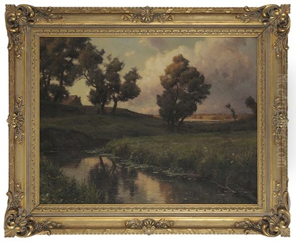 Moss Brook, Biddeford Pool, Maine/august-september 1916 Oil Painting by Louis Aston Knight