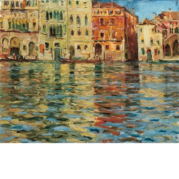 Venice Oil Painting by Louis Aston Knight