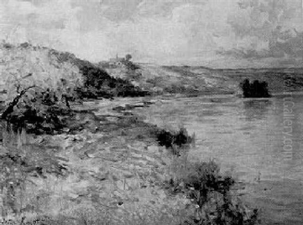 Bord De La Riviere Oil Painting by Louis Aston Knight