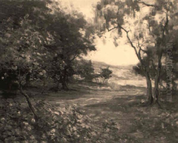 Jardin Sur La Riviera Oil Painting by Louis Aston Knight