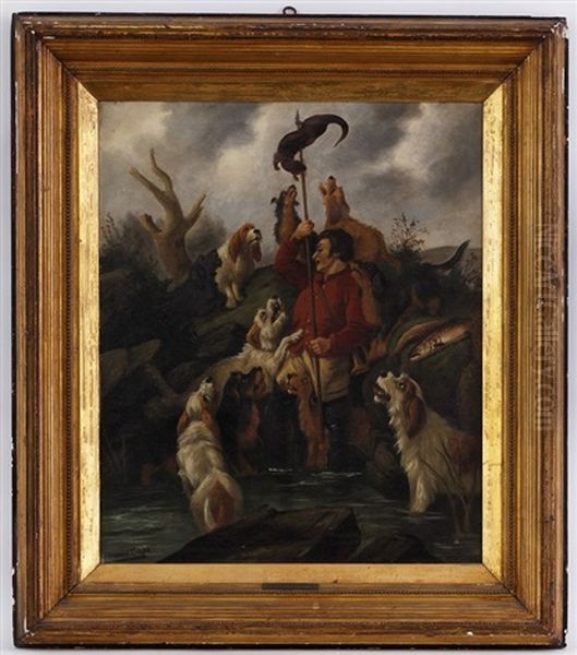 The Death Of The Ottari Oil Painting by Roland Knight