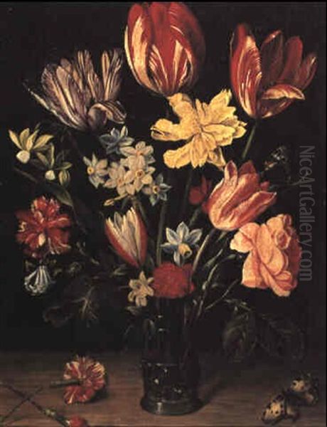 Blumenstilleben Oil Painting by Henriette Gertruide Knip