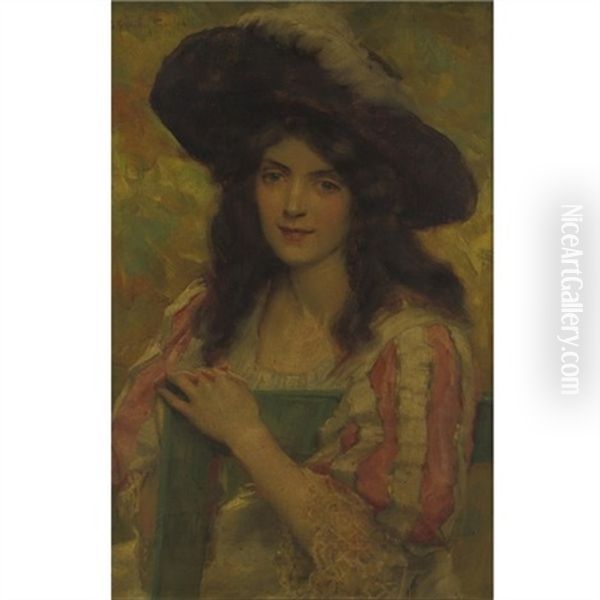 Expectation Oil Painting by George Sheridan Knowles