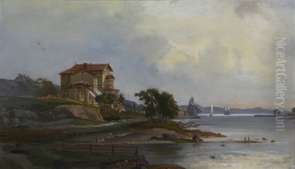 Kaivopuisto Oil Painting by Johan Knutson