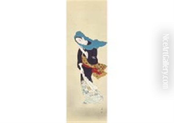 Woman Oil Painting by Kiyoshi Kobayakawa