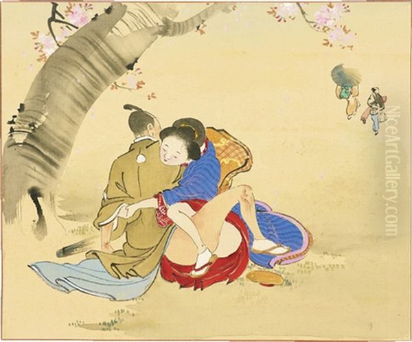 Untitled Oil Painting by Kobayashi Kiyochika