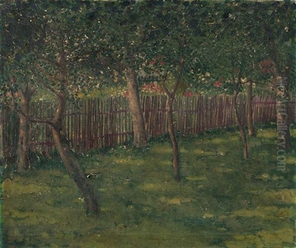 Verger A Boskovice Oil Painting by Arnold Koblitz