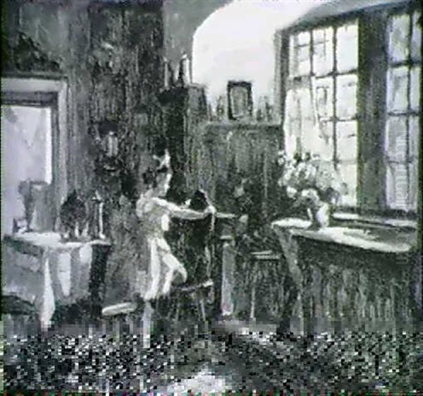 Interiuer Ii Oil Painting by Julius Koch