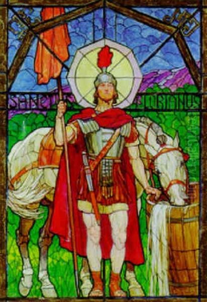 Sanktus Florianus Oil Painting by Ludwig Koch