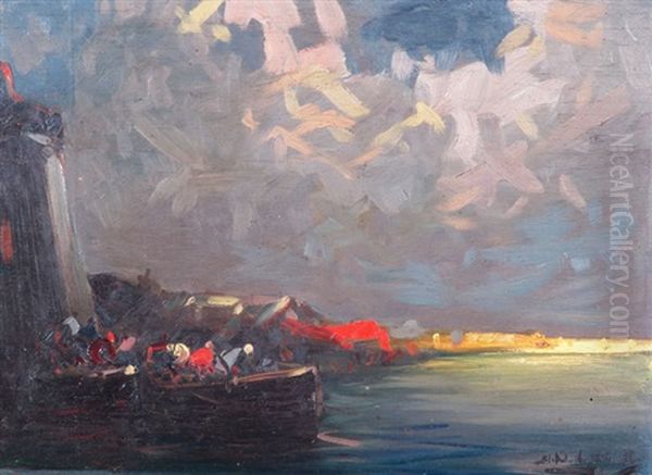 Puerto Oil Painting by Stephen Robert Koekkoek