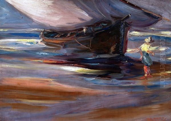 Salida De Pescadores Oil Painting by Stephen Robert Koekkoek