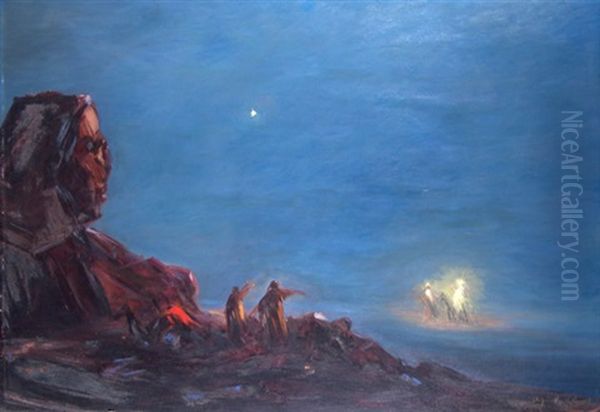 La Huida A Egipto Oil Painting by Stephen Robert Koekkoek