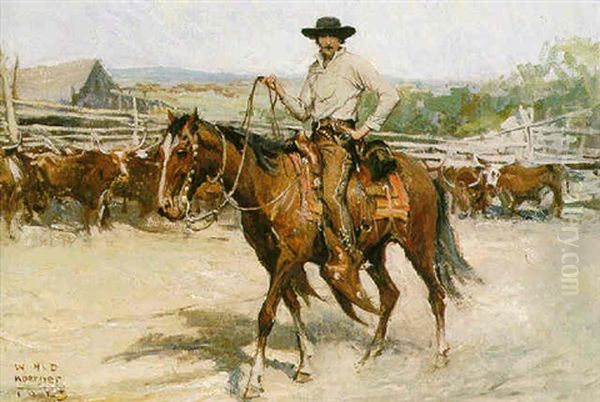 The Wrangler Oil Painting by William Henry Dethlef Koerner