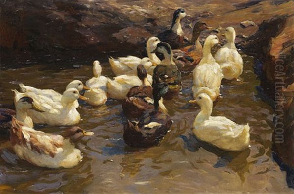 Dem Ufer Zu Oil Painting by Alexander Max Koester