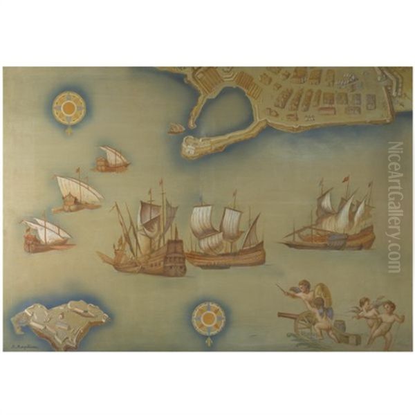 Crete Oil Painting by Lykourgos Kogevinas