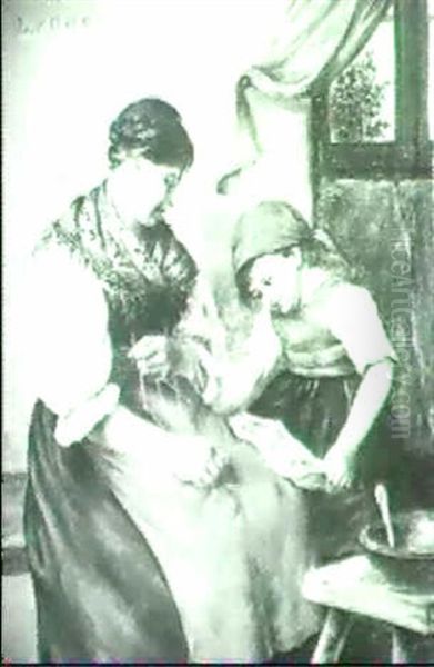 Das Neue Bilderbuch. Oil Painting by Ludwig Kohrl