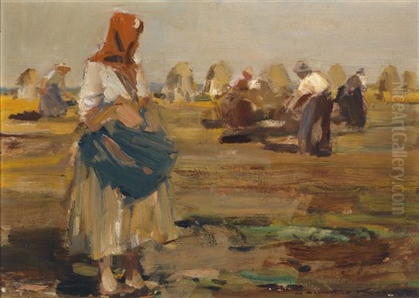 Am Feld Oil Painting by Demeter Koko