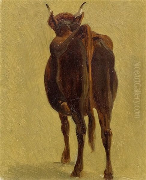 Five Studies Of Cows Oil Painting by Johann Rudolf Koller