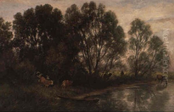 Zurichhorn Oil Painting by Johann Rudolf Koller