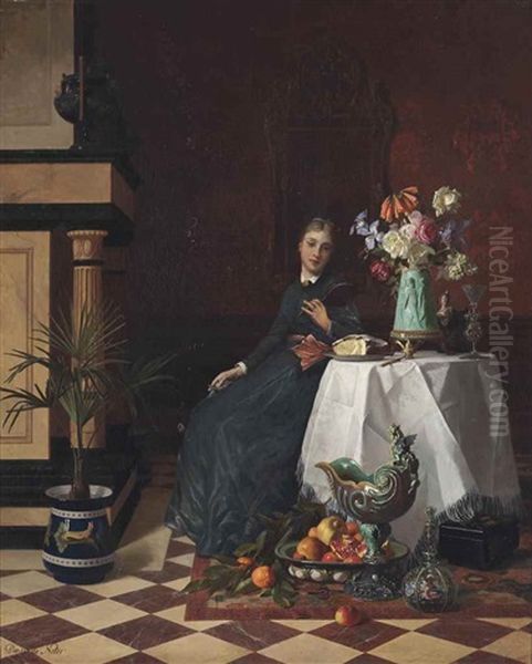 The Sumptuous Room Oil Painting by Wilhelm Koller