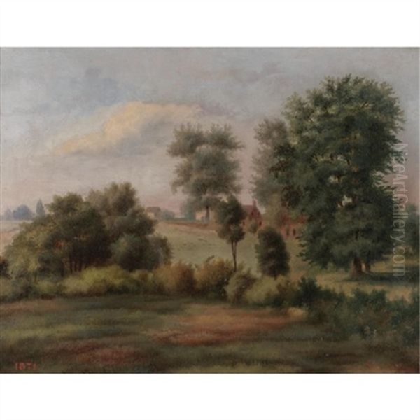 East Park, Near South Reservoir, Philadelphia Oil Painting by Kollner, Augustus