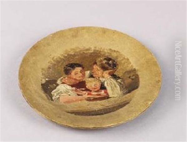 Portrat Der Familie Hofferichter Oil Painting by Kaethe Kollwitz