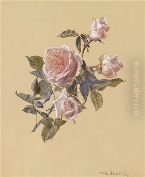 Ein Rosenzweig Oil Painting by Irma Komlosy