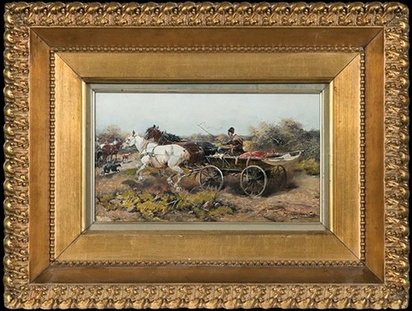 Travelling Oil Painting by Jan Konarski