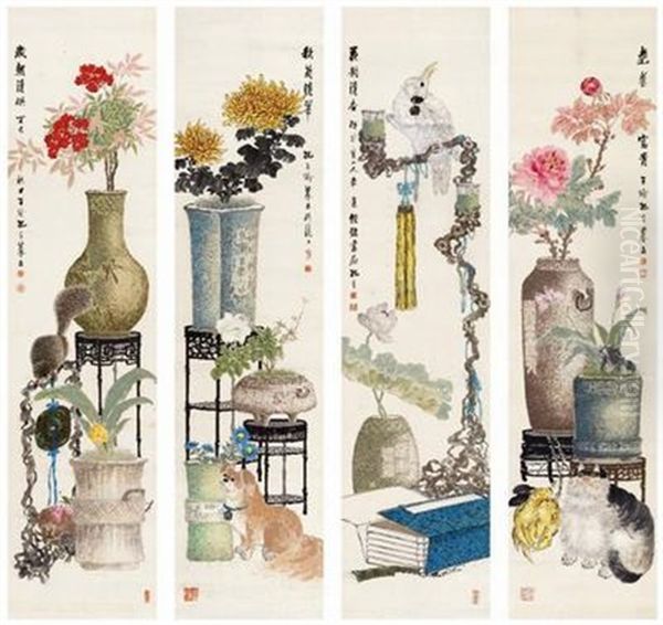 Offerings Oil Painting by  Kong Ziyu