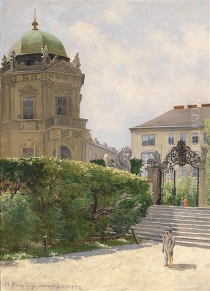 Belvedergarten Oil Painting by Marie Koenig-Ingenheim