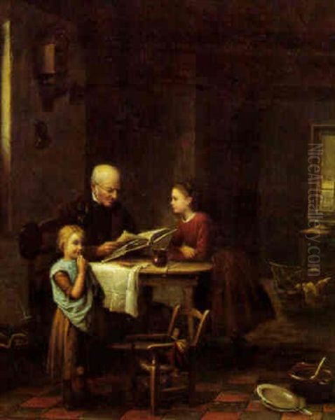 Musinggang Und Langeweile Oil Painting by Leendert de Koningh the Younger