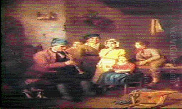 La Veillee Musicale Oil Painting by Leendert de Koningh